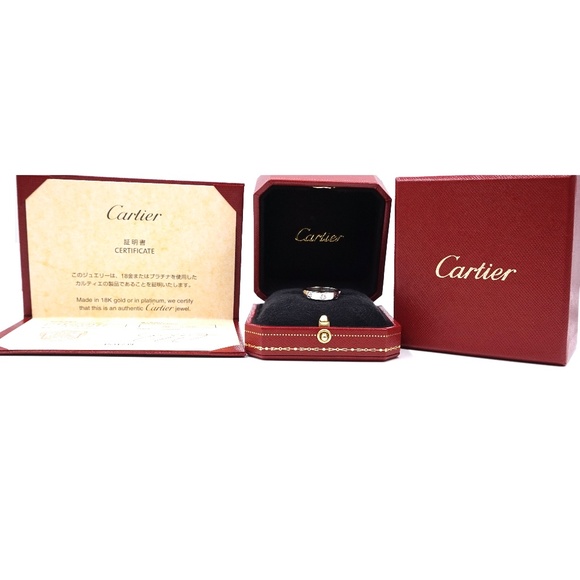 Cartier Jewelry - 18k Rare 1p Diamond Love 3.5mm Wide Size 51 6 Ring